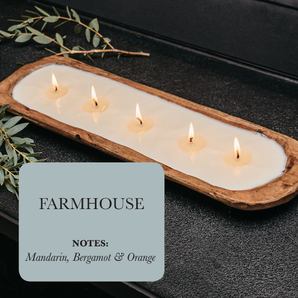5-wick Dough Bowl Candle - Farmhouse
