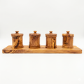 Olive Wood Canister Set