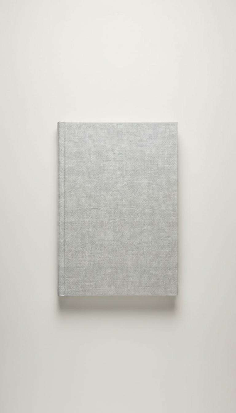 Linen Hardcover Journal Pale Silver