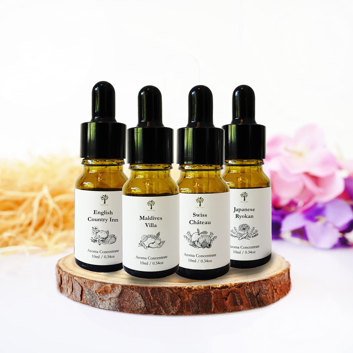 Diffuser Oil, 4 Scent Sample Pack