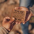 To My Son Stand Tall – Leather Wallet