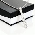 Custom Engraved Vertical Necklace