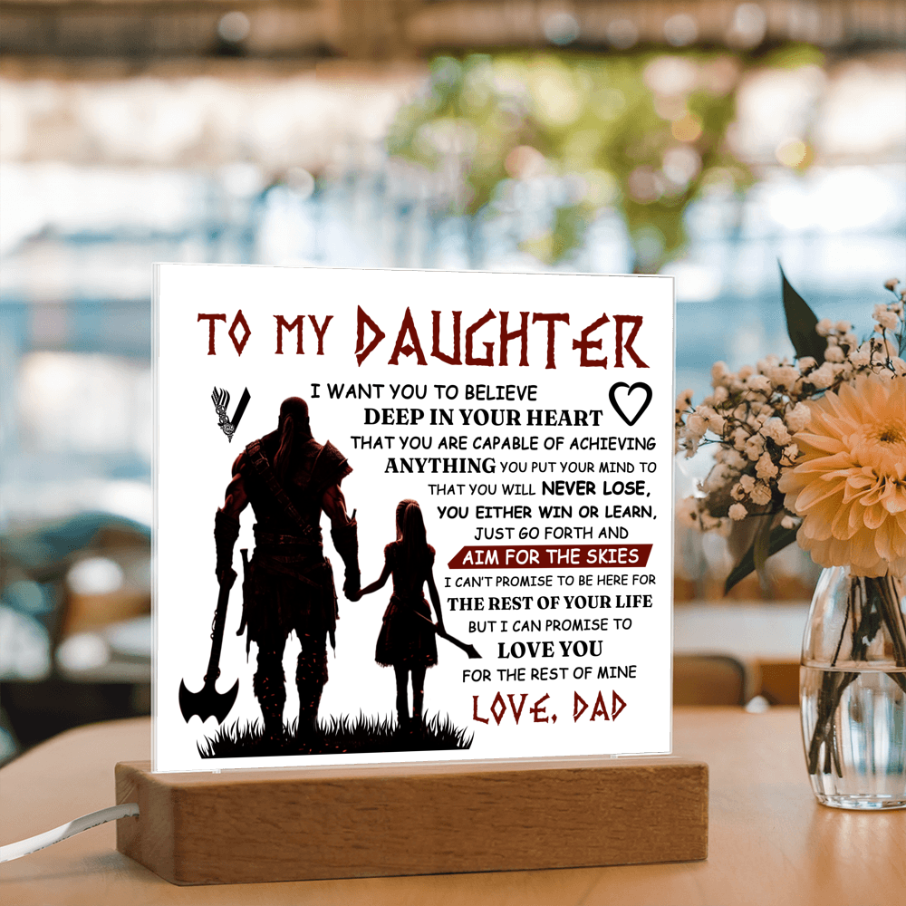 To My Daughter Skies – Acrylic Square