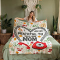 Grateful To Call You Mom – Coral Fleece Blanket