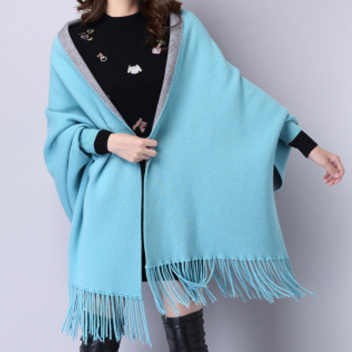 Reversible Two-Toned Shawl