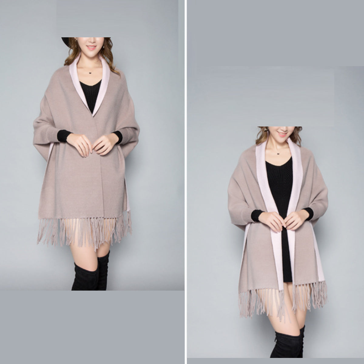 Reversible Two-Toned Shawl