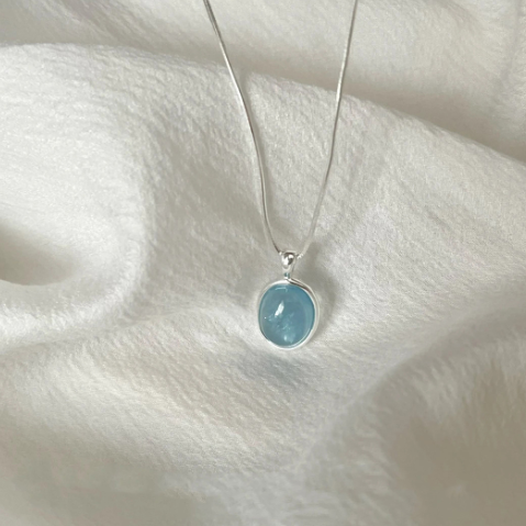 S925 Sterling Silver Raindrop Necklace