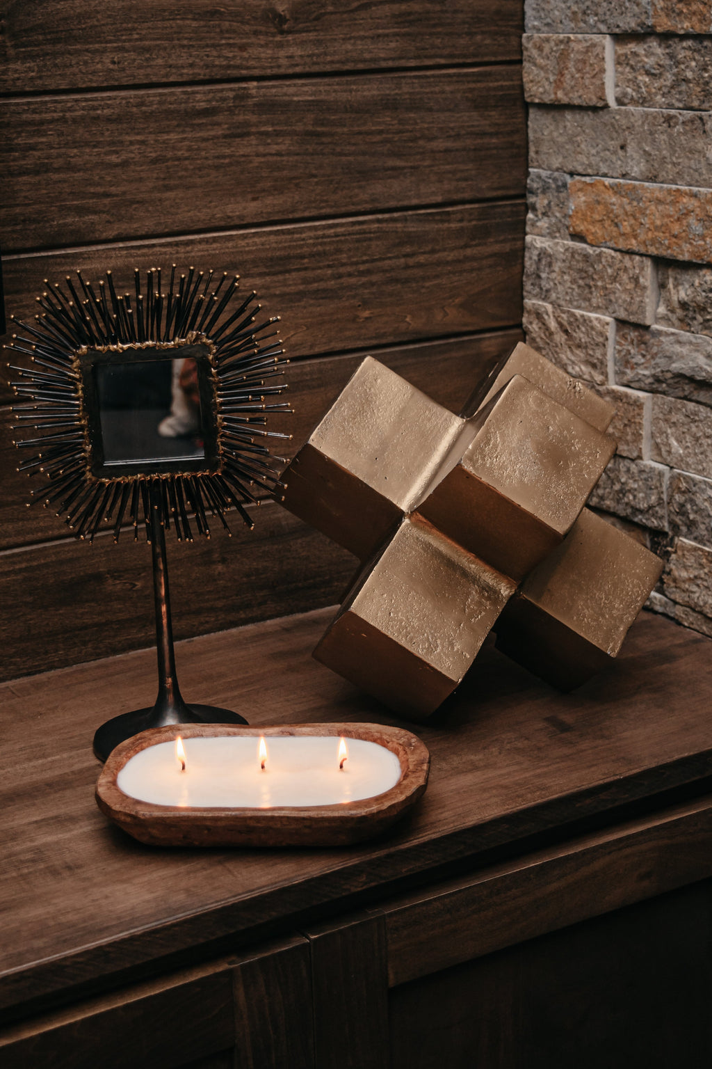 3-wick Dough Bowl Candle  - Farmhouse